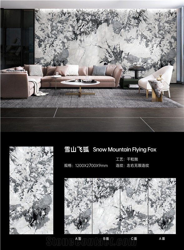 Sintered Stone Snow Mountainn Fly Fox