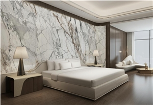 The Golden Days Artificial Sintered Stone Slab For Wall