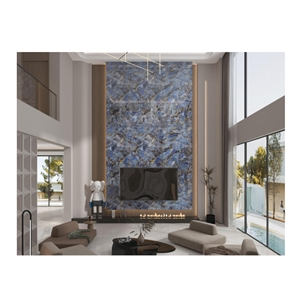 Top-Level Sapphire Sintered Stone Slab For Wall Decoration Top-Level Sapphire Sintered Stone Slab For Wall Decoration