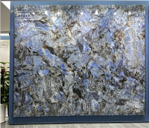 Top-Level Sapphire Sintered Stone Slab For Wall Decoration