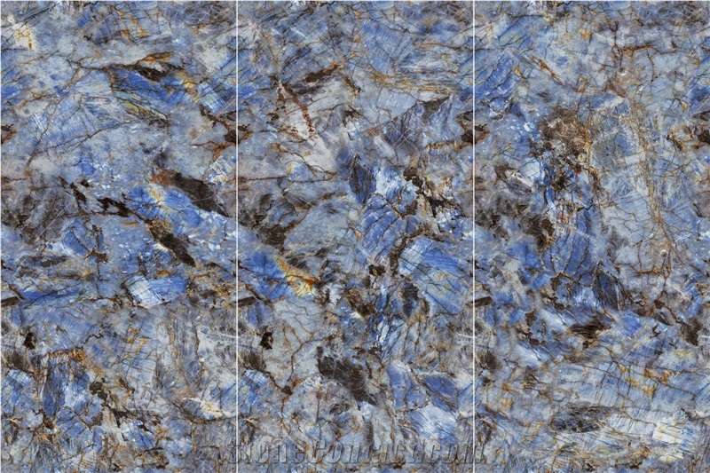 Top-Level Sapphire Sintered Stone Slab For Wall Decoration