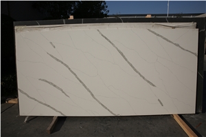 Calacatta White Artificial Quartz Stone Slabs XR2054