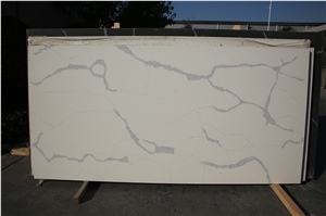 Calacatta White Artificial Quartz Stone Slabs XR2054