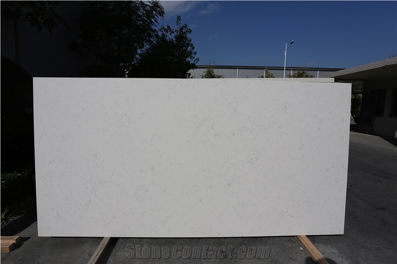 Calacatta White Artificial Quartz Stone Slabs XR2054