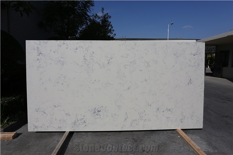 Calacatta White Artificial Quartz Stone Slabs XR2054