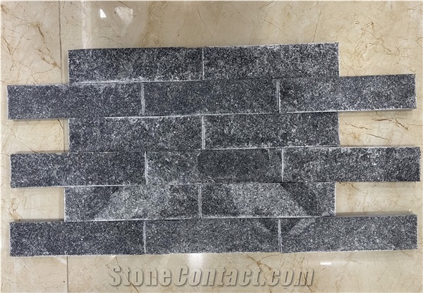 Black Marble Stone Split Wall Tiles