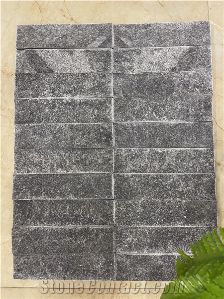 Black Marble Stone Split Wall Tiles