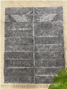 Black Marble Stone Split Wall Tiles