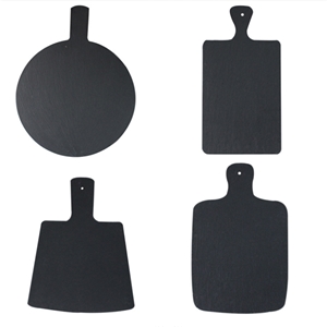 Black Natural Slate Stone Serving Plate
