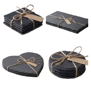 Black Natural Slate Stone Serving Plate