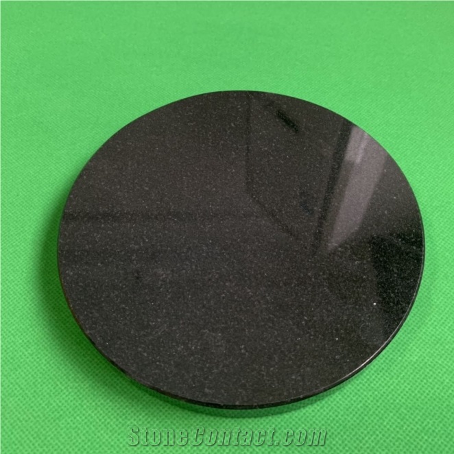 China Good Quality Black Granite Stone Round Cutting Board