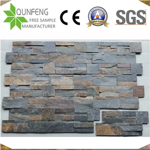 China 18*35CM Rusty/Multicolor Split Slate Ledgestone Panels