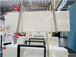 Afghan White Ice Jade Onyx Big Slab