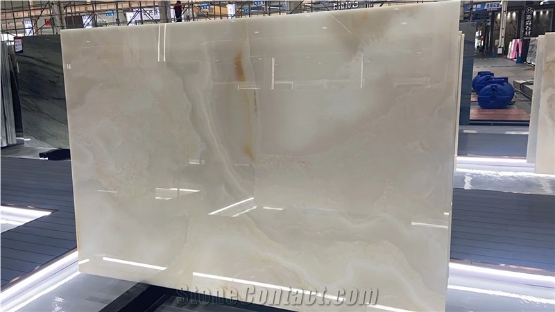 Afghan White Ice Jade Onyx Big Slab