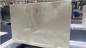 Afghan White Ice Jade Onyx Big Slab