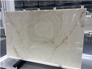Afghan White Ice Jade Onyx Big Slab