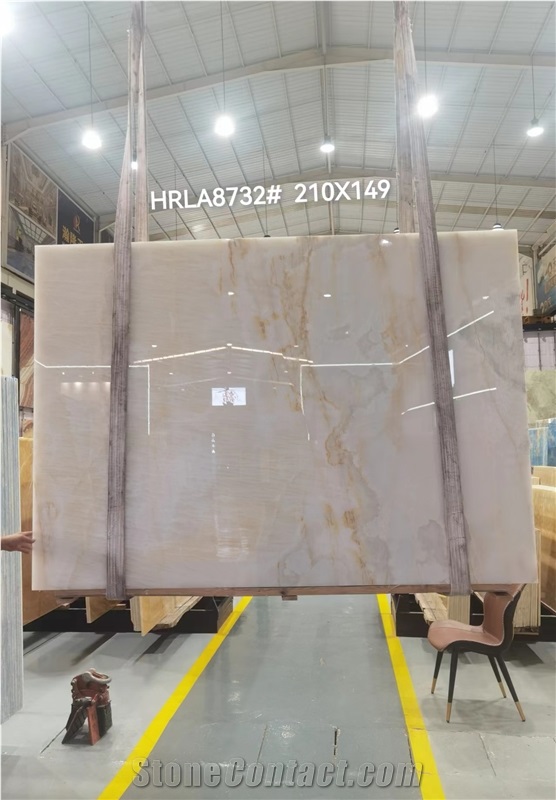 Afghan White Ice Jade Onyx Slab