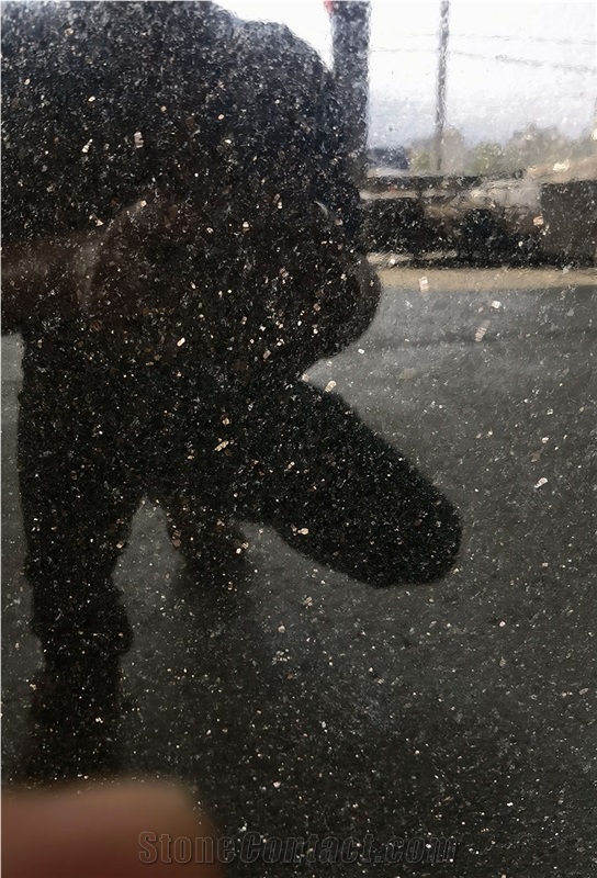 Black Galaxy Granite Slab