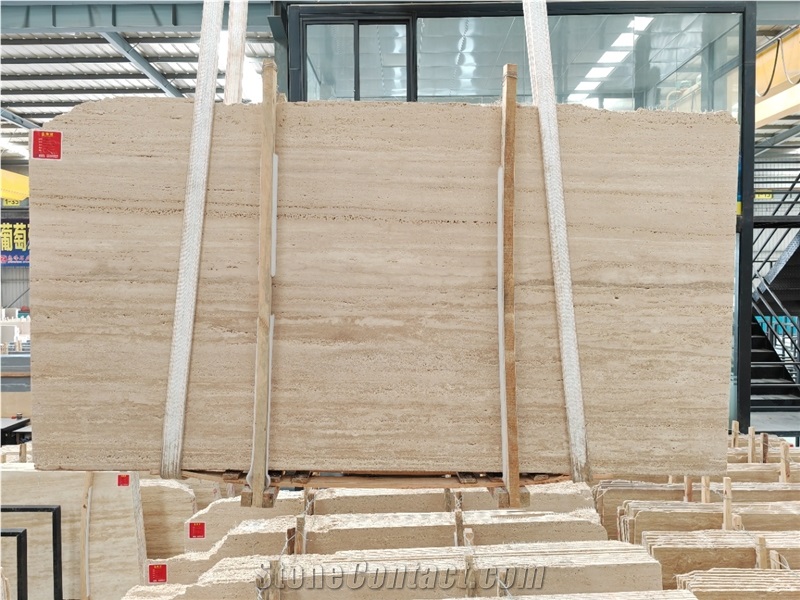 Good Price Roman Travertine Slab Unfilled
