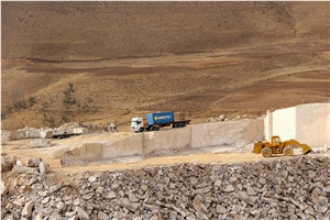 Marjan Silver Travertine Quarry