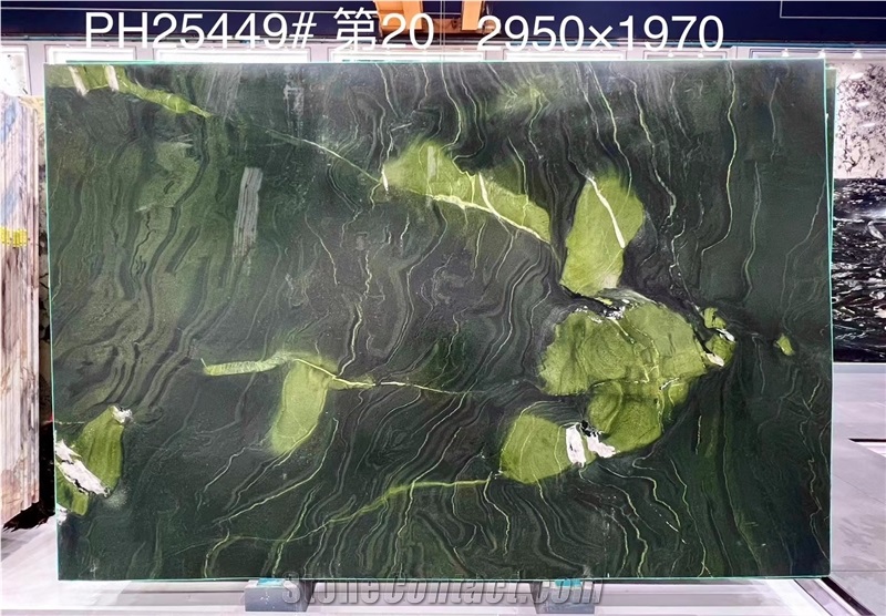 Brazil Avocado Green Quartzite Polished Slabs