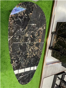 China Portoro Marble Polised Pattern Wall Kitchentop