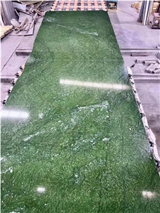China Verde Ming Green Marble Decorative Slab
