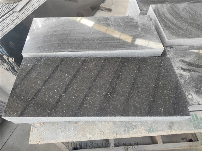 India Black Star Galaxy Polished Slabs Factory