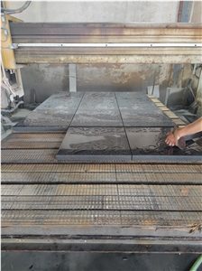 India Black Star Galaxy Polished Slabs Factory