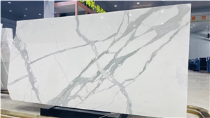 Italy Calacatta Crema Marble Slab Wall Cladding  Tiles