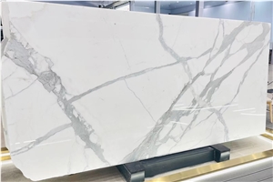 Italy Calacatta Crema Marble Slab Wall Cladding  Tiles