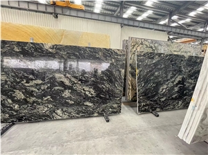 Polished Blue Barracuda Granite Slabs