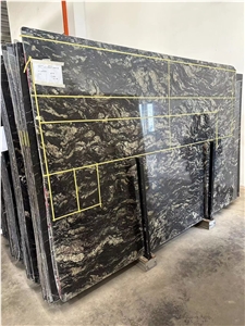 Polished Blue Barracuda Granite Slabs