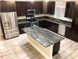 Polished Blue Barracuda Granite Slabs