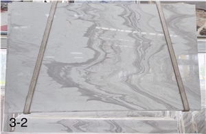 Volakas Wavy White Marble Slab Tiles