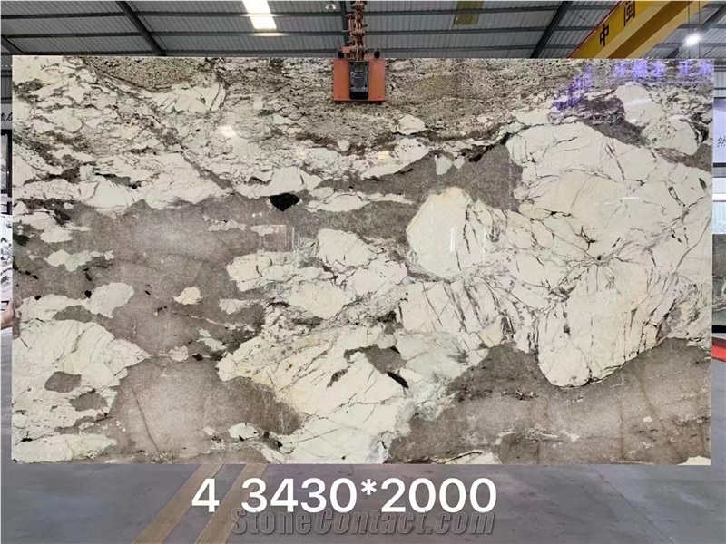 Alpinus Granite Branco Alpen White Big Slab Tile Wall Use