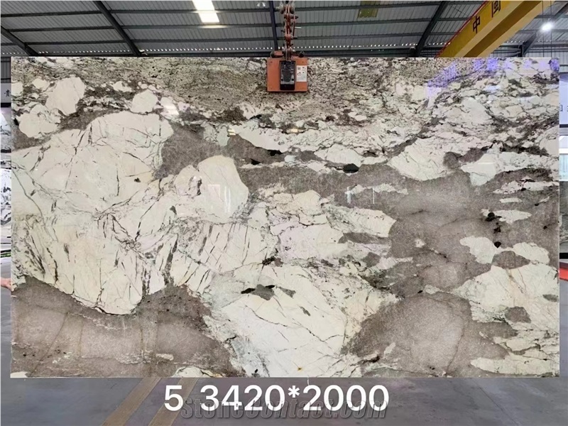 Alpinus Granite Branco Alpen White Big Slab Tile Wall Use