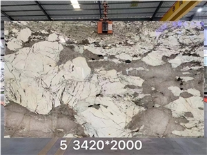 Alpinus Granite Branco Alpen White Big Slab Tile Wall Use