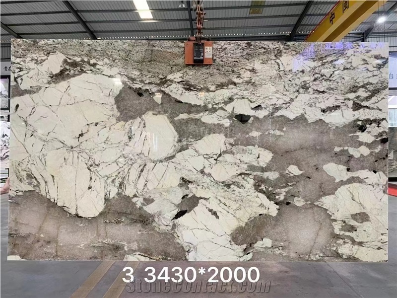 Alpinus Granite Branco Alpen White Big Slab Tile Wall Use