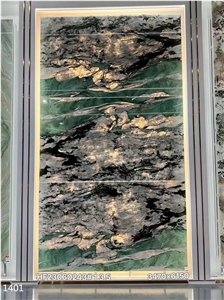 Fuchsite Crystal Quartzite Cristallo Botanical Big Slab Tile