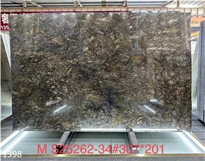 Platinum Granite Diamond Gold Black Big Slab Tile