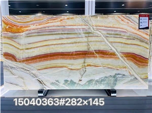 Snake Skin Traonyx Colorful Jade Multicolor Onyx Slab Tile