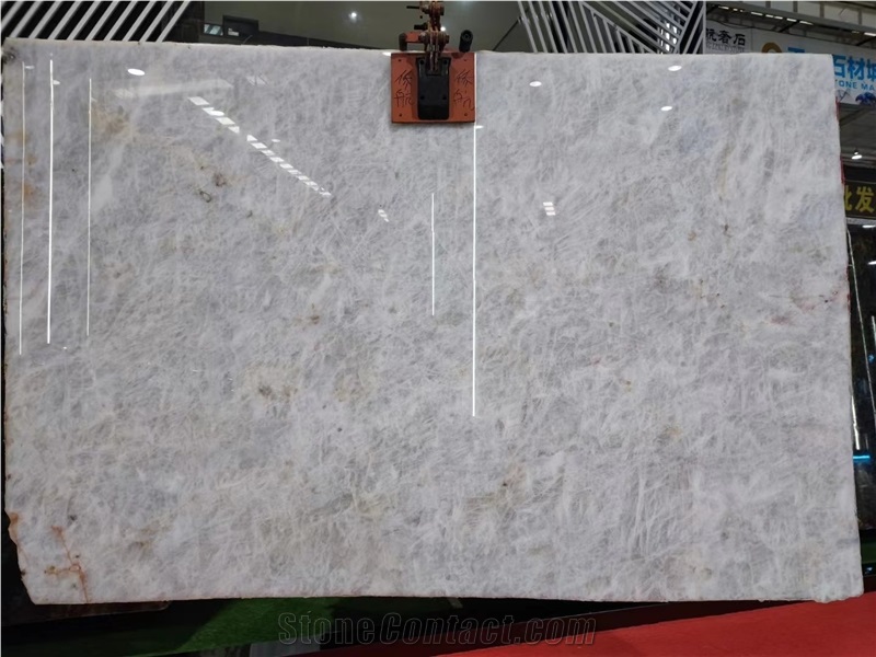 GOLDTOP High Transmission White Crystal Quartzite Slabs