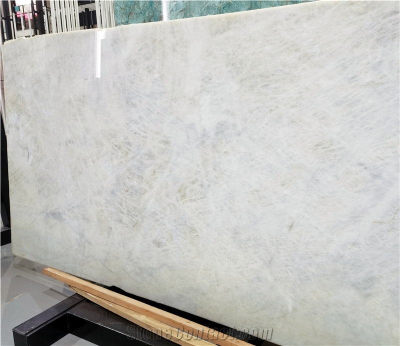 GOLDTOP High Transmission White Crystal Quartzite Slabs