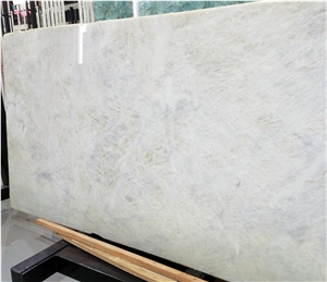 GOLDTOP High Transmission White Crystal Quartzite Slabs