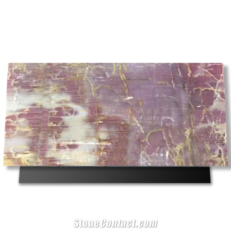 GOLDTOP Natural High Transmission Purple Onyx Slabs