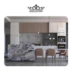 GOLDTOP OEM/ODM Fior Di Pesco Apuano Italy Marble Stone Stairs, Steps