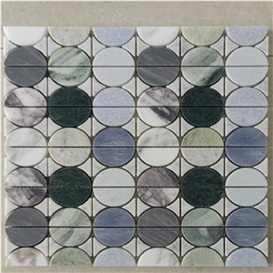Azul Macauba Blue Celeste Marble Mosaic Wall Tile