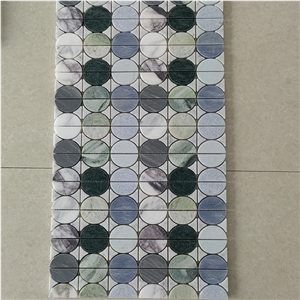 Azul Macauba Blue Celeste Marble Mosaic Wall Tile