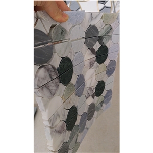 Azul Macauba Blue Celeste Marble Mosaic Wall Tile
